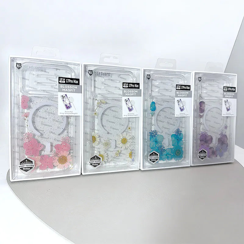 Case for Iphone 16 6.1 Kinglink Real Flower Blossom MagFit