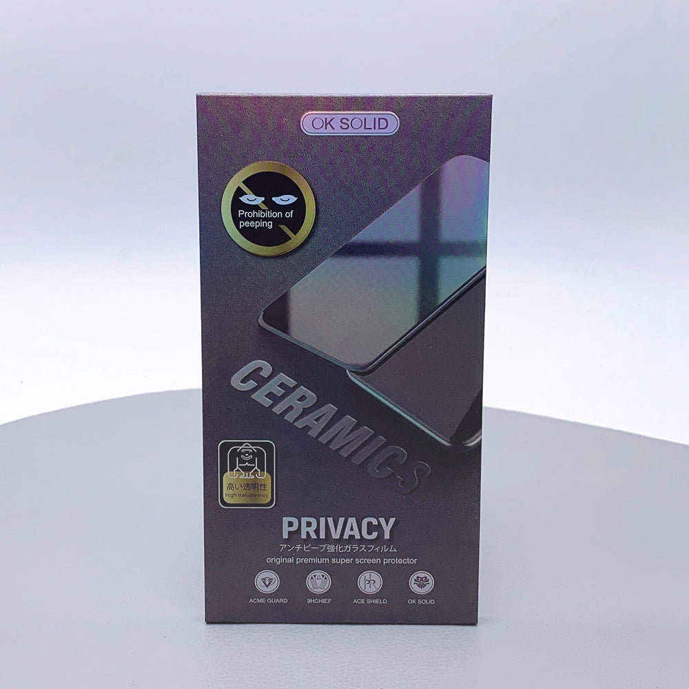 Ceramics PRIVACY glass screen protecter for Samsung