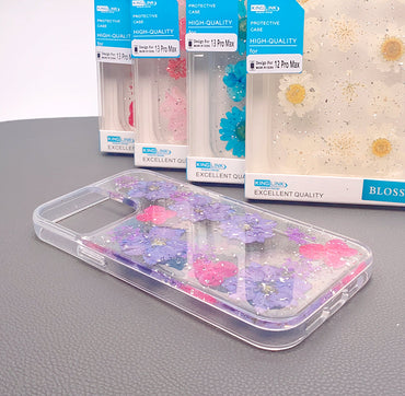 iPhone 15 Pro max 6.7 real flower blossom case