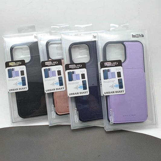iPhone 14 Pro max 6.7 Kinglink urban diary leather wallet case with magnetic