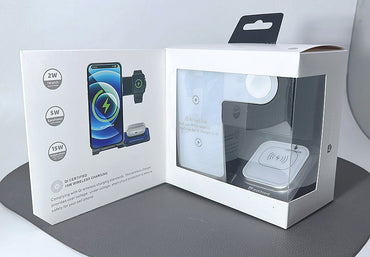 Maxguard 15W wireless fast charger station MW04 (3 Simultaneous Charging of Equipment)