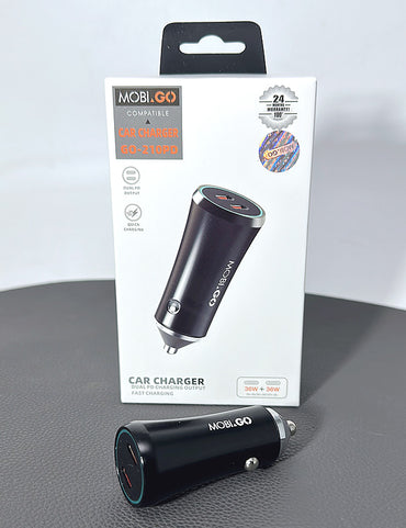 Mobigo Dual PD 36W+36W fast car charger GO210PD