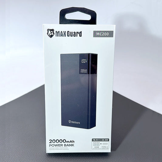 Maxguard 20000 mah PD QC 3.0 2USB+Type-C power bank MC200