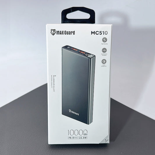 Maxguard 10000 mah PD QC 3.0 aluminum alloy power bank MC510