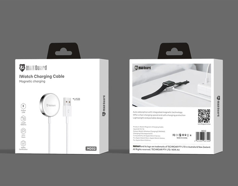Maxguard 1m Apple watch charging USB cable MD02