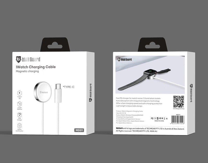 Maxguard 1m Apple watch charging Type-C cable MD01