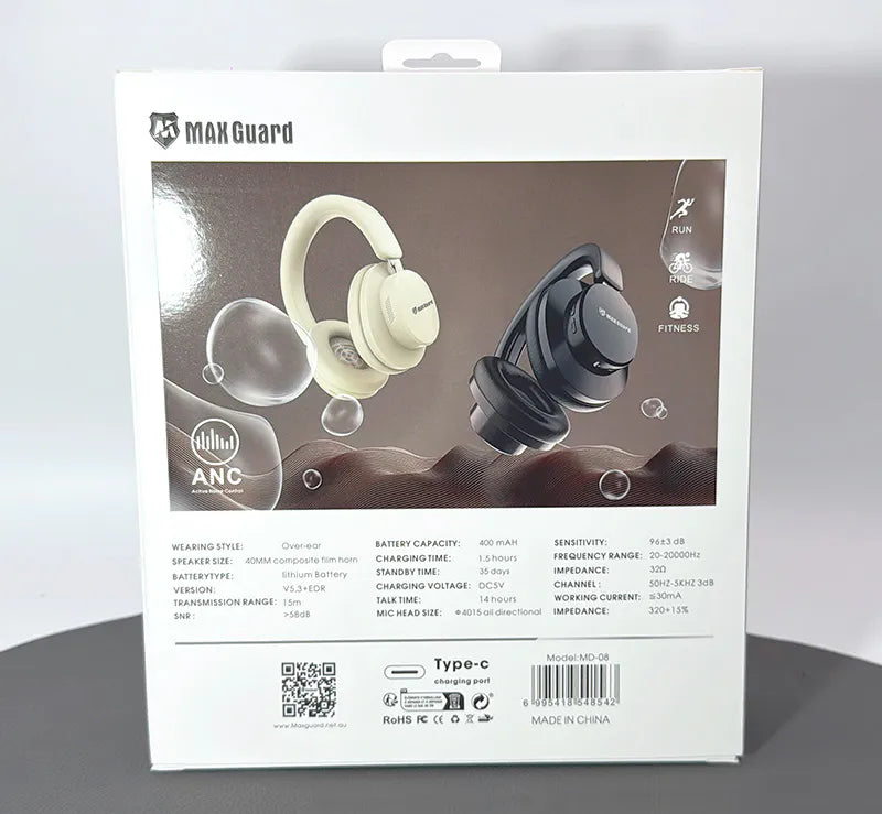 Maxguard MD08 ANC Stereo bluetooth headphone