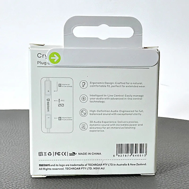 Maxguard MZ01 Crystal Sound Lightning earphone (Plus & Play)