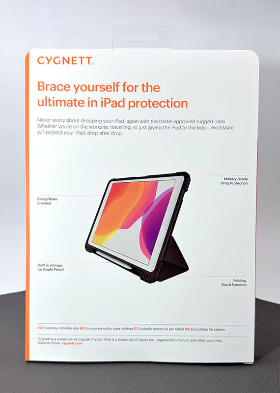 Case for iPad 7th 10.2 A10 Fusion/8th 10.2 A12/9th 10.2 A13 CYGNETT Original WorkMate Rugged
