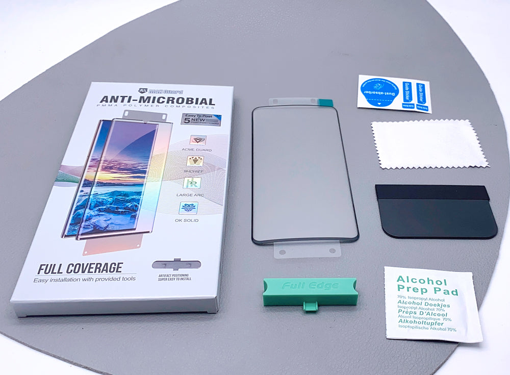 Maxguard anti-microbial full coverage screen protector for Samsung s series