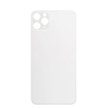 IPHONE 11PRO MAX BACK GLASS WHITE (BIG HOLE)