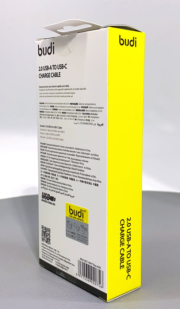 Budi 1.2m Type-C cable M8J150T