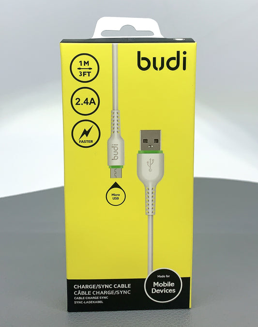 Budi 1m 2.4A Samsung micro fast cable M8J158M / DC158M10W