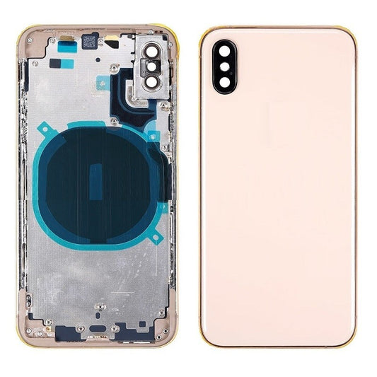 IPHONE XS BACK HOUSING WITHOUT PARTS GOLD (HIGH QUALITY)