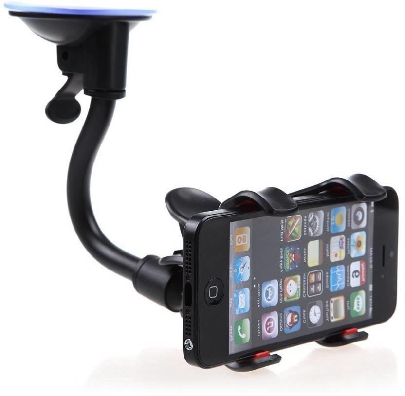 Soft tube long neck clip car mount holder