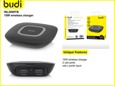 Budi qi 2 USB wireless charger 3A2000