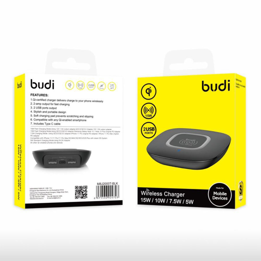 Budi qi 2 USB wireless charger 3A2000