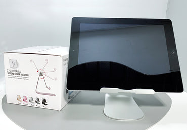 Folding pivot aluminum iPad stand holder