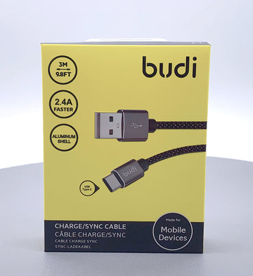 Budi 3m Type-C cable M8J206T09