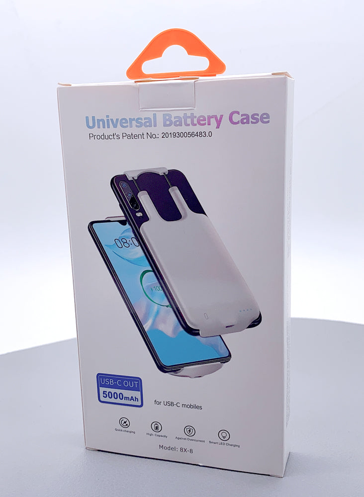 Universal battery case 5000 mah for Type-C 8X-8