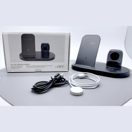 Maxguard 15W 3 in 1 wireless charger stand (for phone,apple watch, Airpods2nd/3th/AirPods pro)