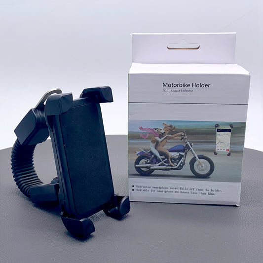 Universal motorbike mobile phone holder
