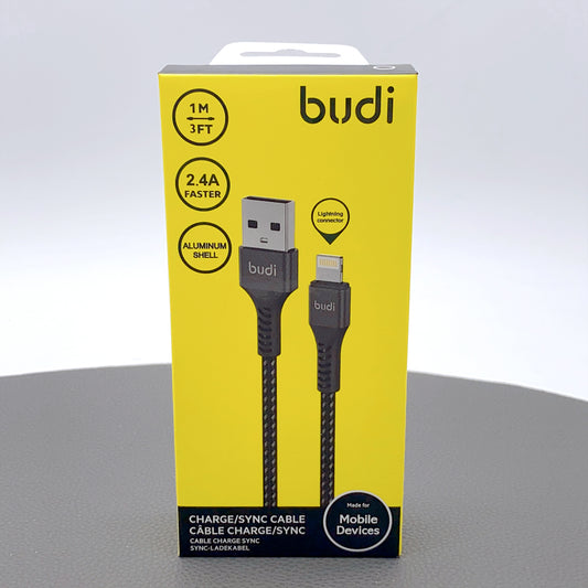 Budi 1m 2.4A lightning cable M8J210L