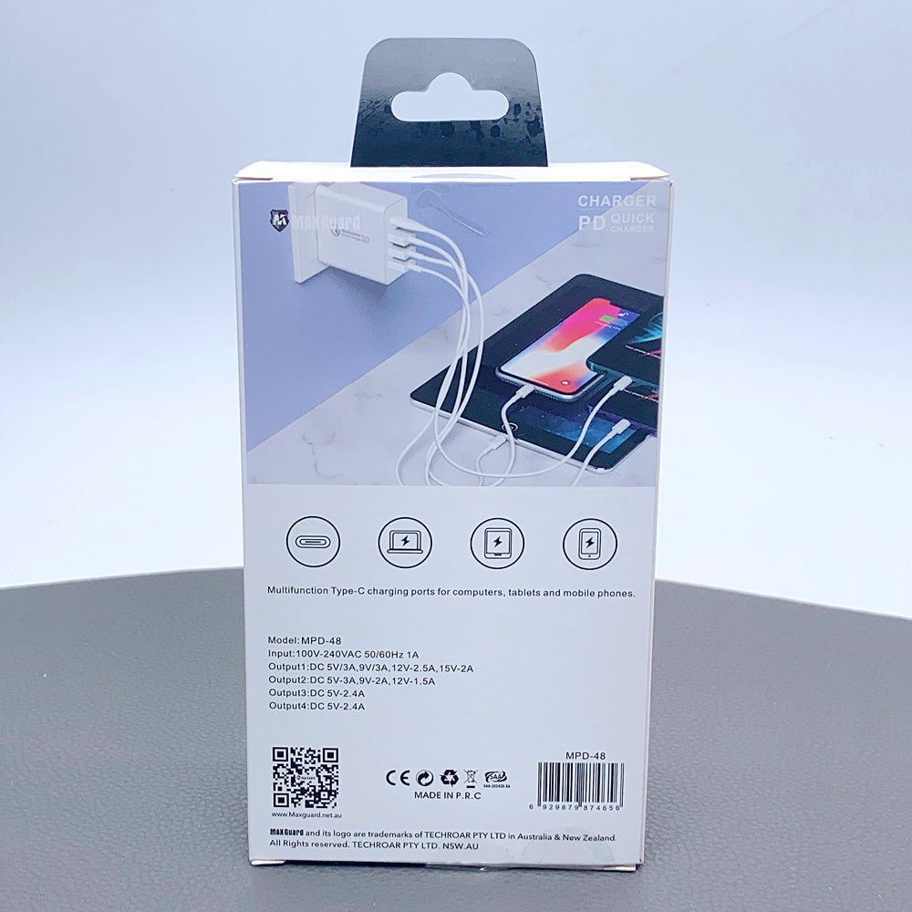MaxGuard 48W Quick Charger MPD48W (Work for Computers,tablets,phones. SAA approved:SAA-201426-EA)