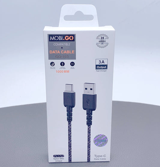 Mobigo 1m nylon type-c cable GO103