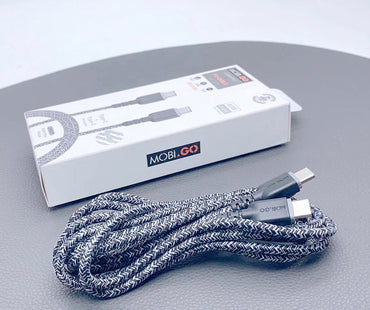 Mobigo 2m nylon PD 65W Type-C to Type-C cable GO2TT