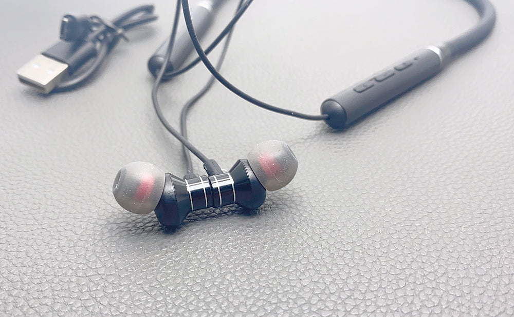 Mobigo magnetic neckband wireless bluetooth headphones earphones GO63B