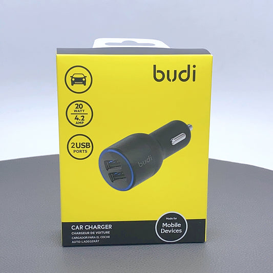 Budi 2 USB car charger 4.2a CC109CB