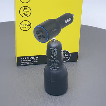Budi 2 USB car charger 4.2a CC109CB