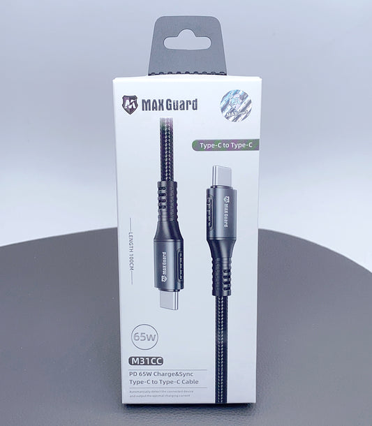 Maxguard 1m PD 65W Type-C to Type-C cable M31CC