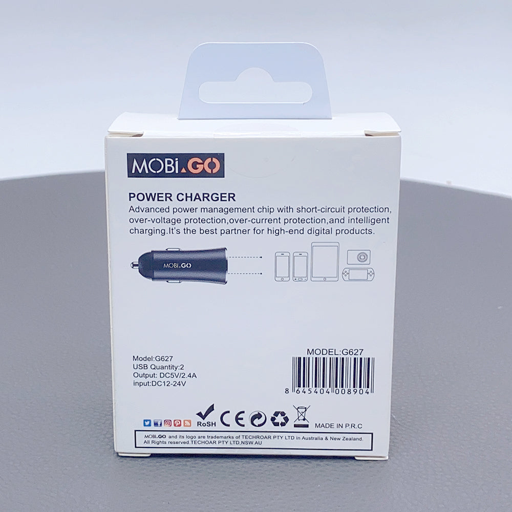 Mobigo 2.4A fast car charger G627