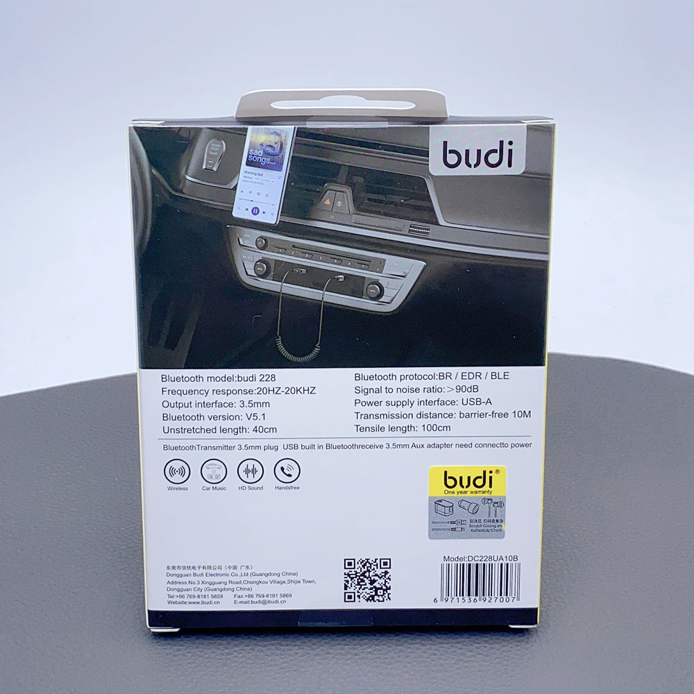 Budi wireless audio recever adapter DC228UA10B