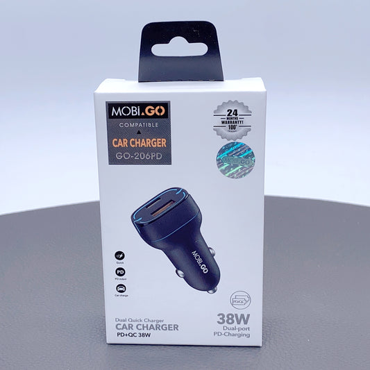 Mobigo PD QC 38W car charger GO206PD
