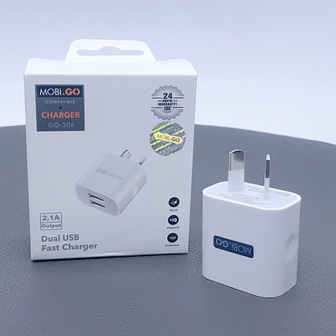 Mobigo 2.1A fast wall charger GO306
