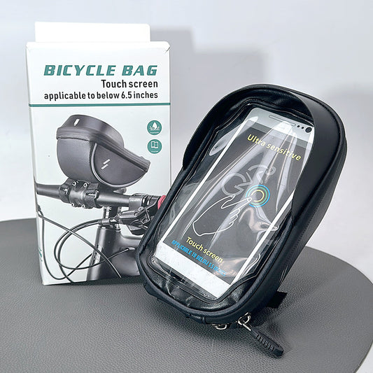 Ultra sensitive touch screen waterproof bicycle bag (Can fit up to 6.7phone .example 14 pro max )