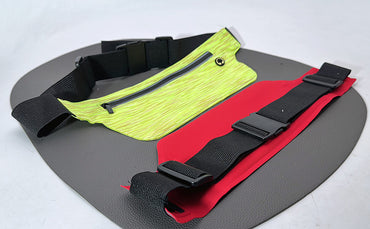 Universal adjustable Belt Bag Waist Bag with Black Zipper Pocket