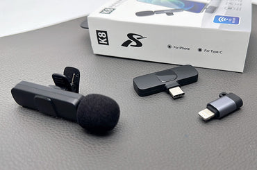 Wireless Microphone bluetooth speaker K8 (Lighting & Type-c)
