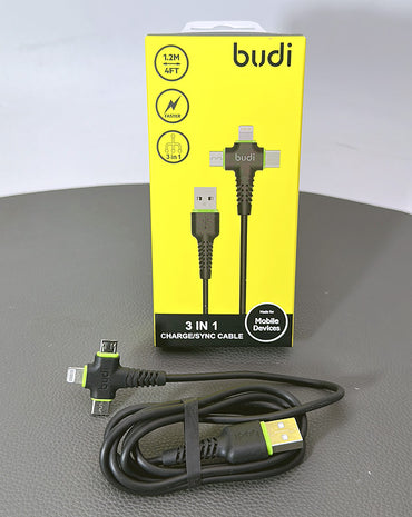 Budi 1.2M 3 in 1 cable M8J150+