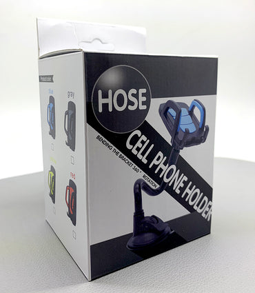 Hose universal cell phone car holder