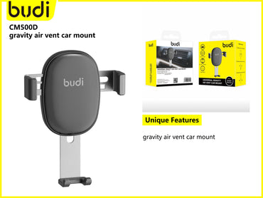 Budi gravity universal smart phone air vent car holder M8J500D