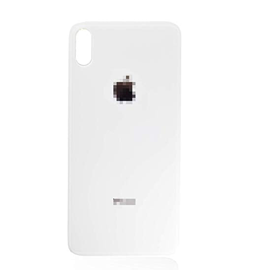 IPHONE XS MAX BACK GLASS COVER WHITE (BIG HOLE)