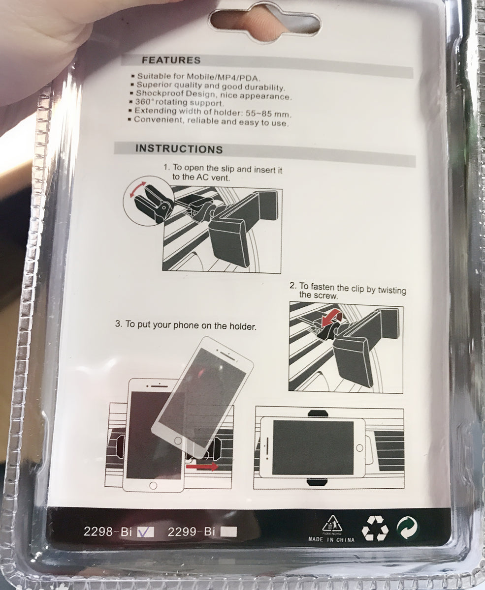 Fly air vent holder 2298Bi