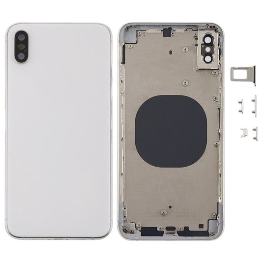 IPHONE XS MAX BACK HOUSING WITH BUTTONS INSTALLED WHITE