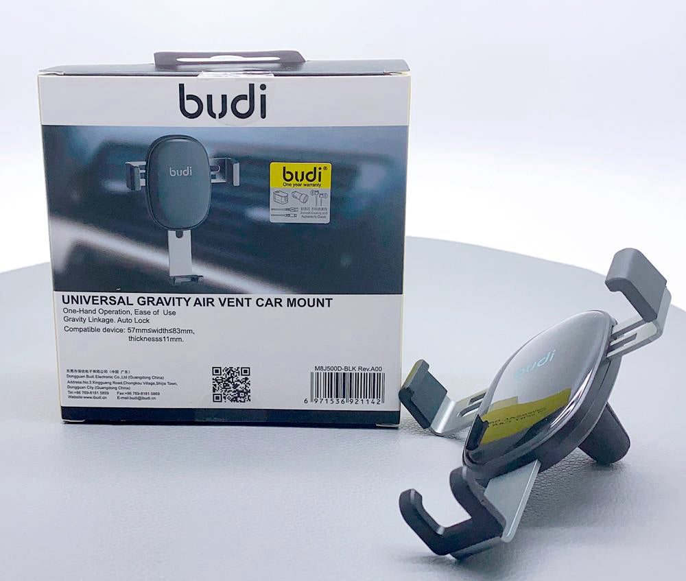 Budi gravity universal smart phone air vent car holder M8J500D