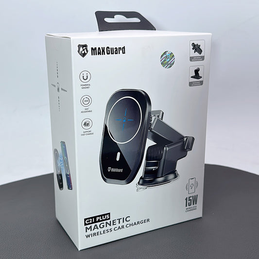 Maxguard 15W magnetic wireless car charger holder C21 Plus