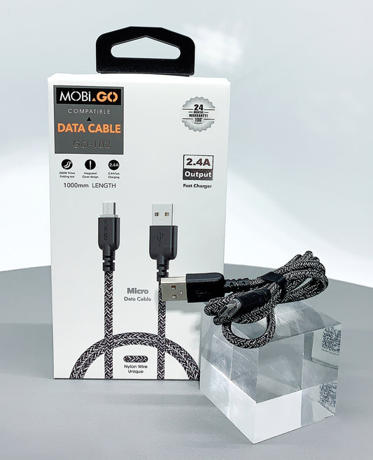 Mobigo 1m nylon micro cable GO102